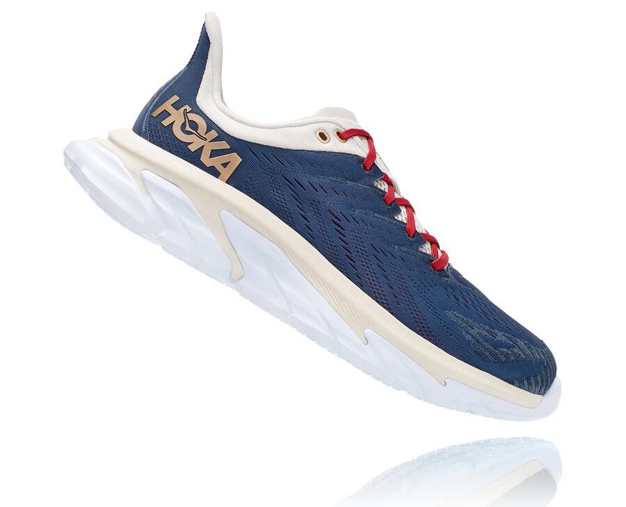 Tenis Hoka One One Masculino Azuis/Branco - Clifton Edge - 790-BGOUNL